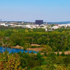Vue sur les étangs de Cergy du Belvédère