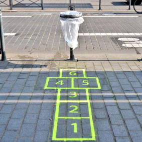 Signalétique artistique des poubelles
